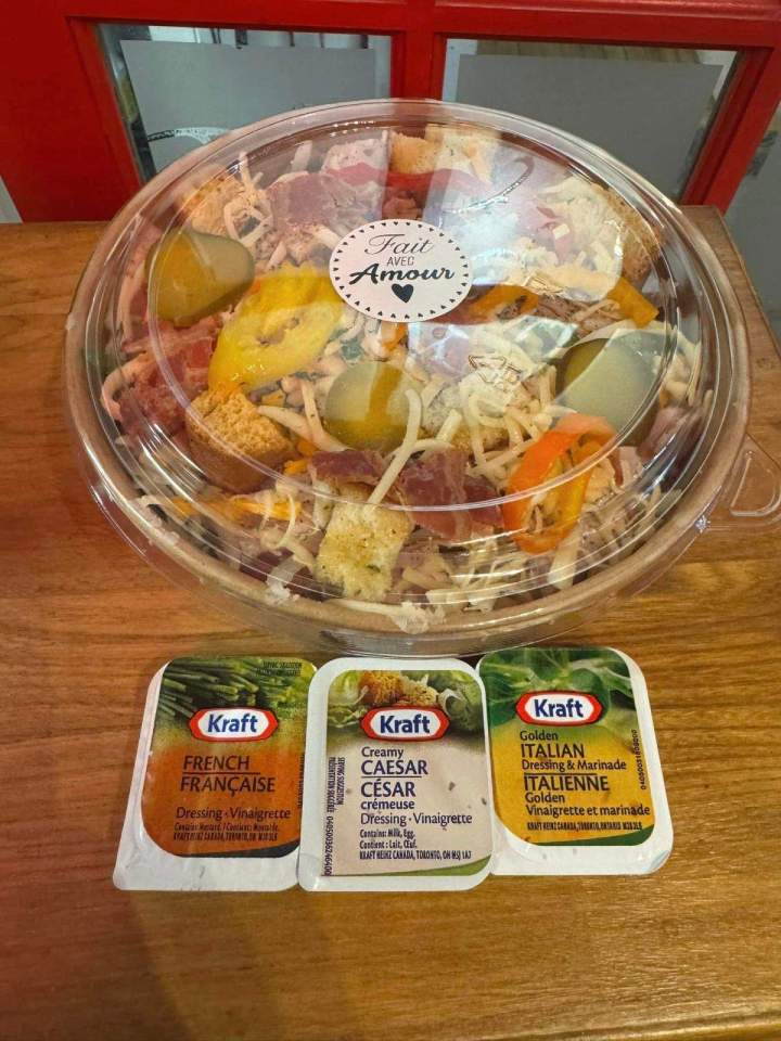 Salades fraîches à emporter Québec